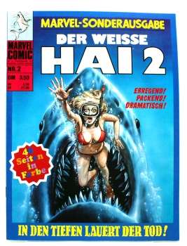 Marvel-Sonderausgabe Comic Nr. 2: Der weiße Hai 2 "In den Tiefen lauert der Tod!" von Williams Verlag